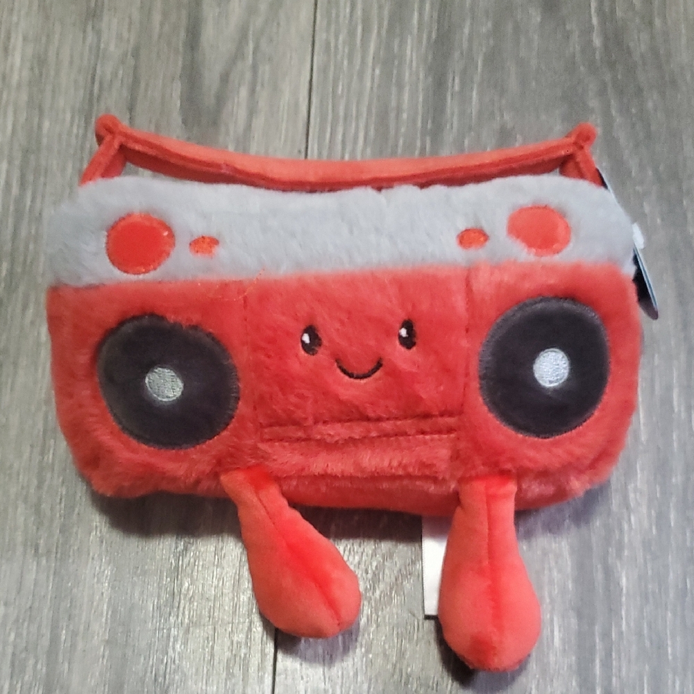 Gigglescape Cute Red Retro Stero Radio Plush Toy